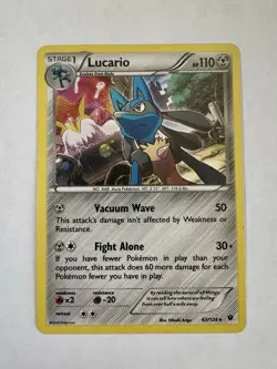 Pokemon TCG Lucario - 63/124 (Cosmos Holo) 063/124 Promo Holo Knockout Promo MP - Image 1