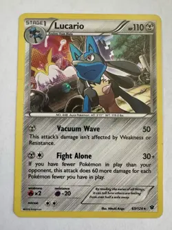 Pokemon TCG Lucario - 63/124 (Cosmos Holo) 063/124 Promo Holo Knockout Promo MP - Image 2