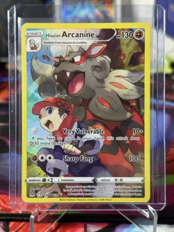 HISUIAN ARCANINE ~ TG08/TG30 ~ FULL ART RARE ~ Pokemon TCG: Lost Origin - Image 1