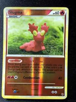 SLUGMA 67/90 COMMON HGSS UNDAUNTED POKEMON REVERSE HOLO LIGHTLY PLAYED - Image 1