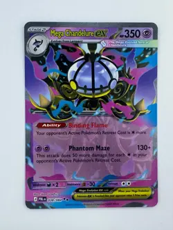 Mega Chandelure ex | 038/084 | Pitch Black | Double Rare | NM - Image 1