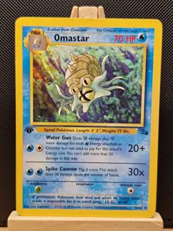Pokemon 1999 WOTC 1st Edition Fossil Omastar 40/62 - Excellent - Image 1