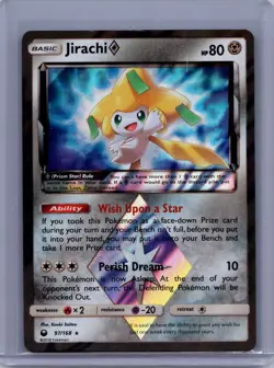 2018 Pokemon TCG Celestial Storm Jirachi #97/168 Holo Prism Star EX - Image 1