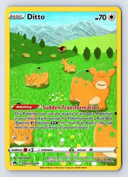 Ditto GG22/GG70 Holo Crown Zenith Galarian Gallery Pokemon NM - Image 1