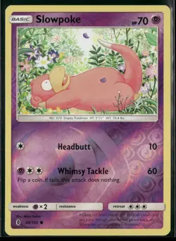 Slowpoke 48/145 Common Guardians Rising Pokemon Reverse Holo Near Mint - Image 1
