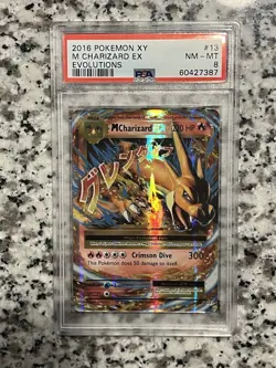 Pokemon M Charizard EX 13/108 Evolutions Holo PSA 8 (potential 10 regrade) - Image 1