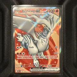 Reshiram ex 158/086 Sv: White Flare Ultra Rare Full Art Holo English 230 HP - Image 1