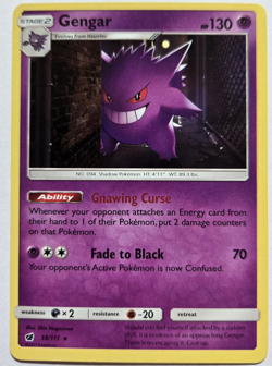 Pokemon TCG Gengar 38/111 Crimson Invasion Holo Rare 130 HP ENG - Image 1