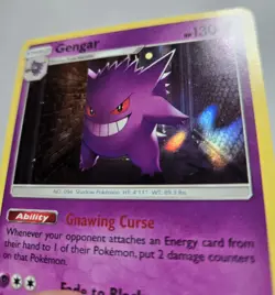 Pokemon TCG Gengar 38/111 Crimson Invasion Holo Rare 130 HP ENG - Image 2
