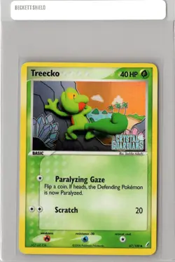 Treecko 67/100 Pokemon TCG EX Crystal Guardians Reverse Holo LP - Image 1
