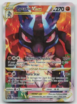 Lucario VSTAR SWSH291 Holo Promo Sword & Shield Promo Pokemon Holo Near Mint - Image 1