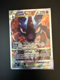 Sealed Pokemon Card Holo Sword & Shield Black Star Promo Lucario VSTAR SWSH291 - Image 2