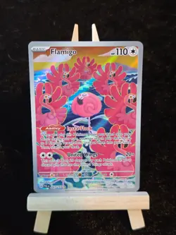 Pokemon TCG Flamigo 227/193 Paldea Evolved Illustration Rare NM Holo - Image 1