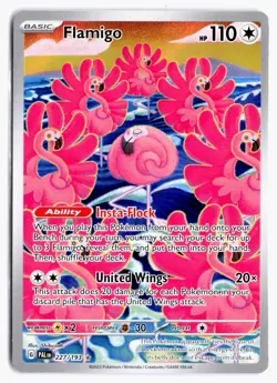 Flamigo 227/193 Illustration Rare Paldea Evolved Pokemon Holo NM - Image 1