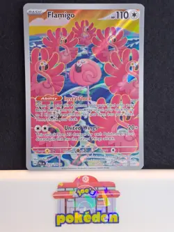 Flamigo 227/193 Paldea Evolved Illustration Rare Pokemon TCG NM/LP (Print Lines) - Image 1