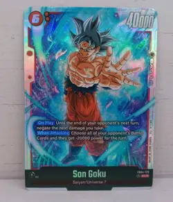 Bandai Dragon Ball Super Card Game Son Goku SCR FB04-129 Battle Foil English - Image 1