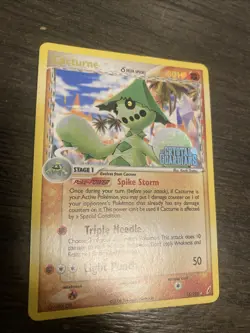 Cacturne 15/100 Delta EX Crystal Guardians Holo Stamped Rare Pokemon Card - Image 2
