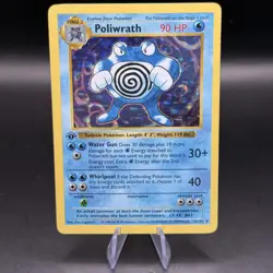 Poliwrath Holographic - 1st Edition Shadowless Base Set 13/102 - Pokemon Cards - Image 1