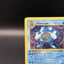 Poliwrath Holographic - 1st Edition Shadowless Base Set 13/102 - Pokemon Cards - Image 3