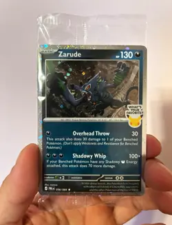 Zarude Pitch Black GameStop promo card 2026 sealed - Image 1