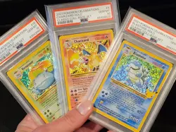 PSA 10‼CHARIZARD 4/102 BLASTOISE 2/102 VENUSAUR 15/102 CELEBRATIONS POKEMON - Image 1