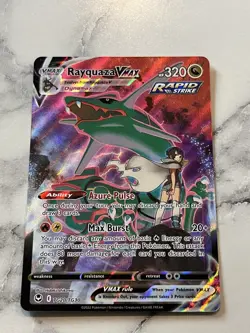 Pokemon TCG Rayquaza VMAX Full Art Holo TG20/TG30 Silver Tempest Ultra Rare - Image 1