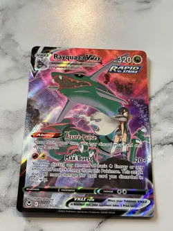 Pokemon TCG Rayquaza VMAX Full Art Holo TG20/TG30 Silver Tempest Ultra Rare - Image 3