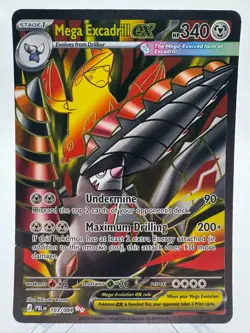 POKEMON Mega Excadrill ex 103/084 Ultra Rare Pitch Black Holo - Image 1