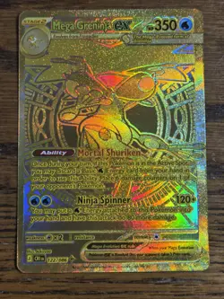 Pokemon Me40: Chaos Rising # 122/86 Gold MEGA GRENINJA EX *read* - Image 1