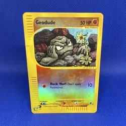 Nintendo Pokemon TCG Geodude 67/165 Expedition Reverse Holo Common Eng 2002 - Image 1
