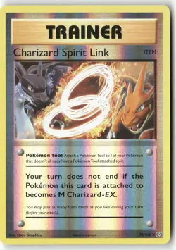 Charizard Spirit Link 75/108 Uncommon Evolutions Pokemon Reverse Holo LP - Image 1