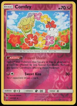 Comfey 93/145 NM Guardians Rising Rare Reverse Holo Pokemon - Image 1