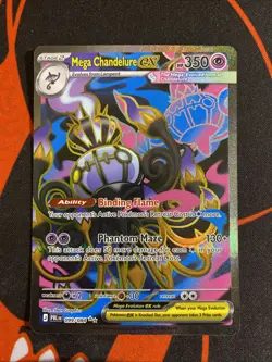 Pokemon TCG Mega Chandelure ex 099/084 Ultra Rare Pitch Black NM English - Image 1