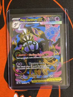 Pokemon TCG Mega Chandelure ex 099/084 Ultra Rare Pitch Black NM English - Image 3