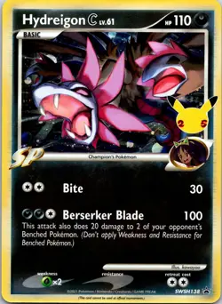 Hydreigon C lv.61 SWSH138 Holo Promo Sword & Shield Promo Pokemon Holo Near Mint - Image 1