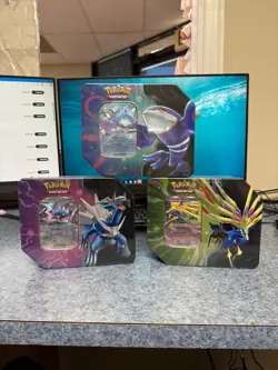 Pokemon TCG: Azure Legends EX Tin (Random Artwork, Lot of 2) - Image 1