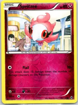 Spritzee 105/162 Common BREAKthrough Pokemon Reverse Holo Lightly Played - Image 1