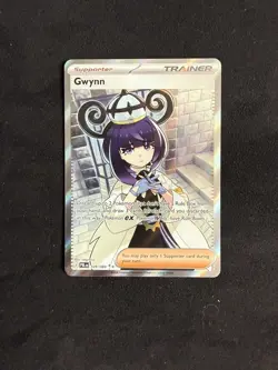 Pokemon TCG Gwynn 109/084 Ultra Rare Full Art Pitch Black PBL EN NM - Image 1