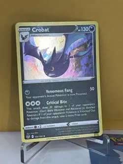 Pokemon 2022 CROBAT 105/195 Holo Rare Silver Tempest 💥🔥🤤 ships same day✈ - Image 3