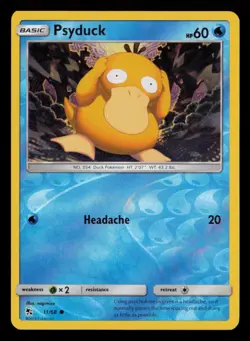 Psyduck 11/68 Common Hidden Fates Pokemon Reverse Holo Near Mint - Image 1