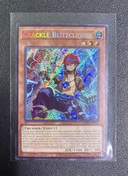 Yugioh Crackle Blitzclique CORI-EN012 Secret Rare 1st Edition NM - Image 1