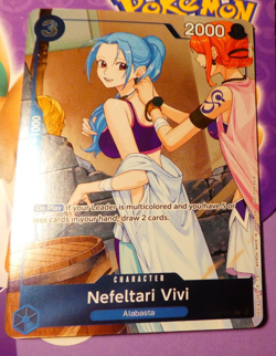 One Piece Card Game Carte Holo Nefeltari Vivi EB02-026 Alt English Mint - Image 1