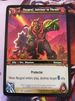 WOW TCG - Epic - Nazgrel, Advisor to Thrall - LP - Image 1