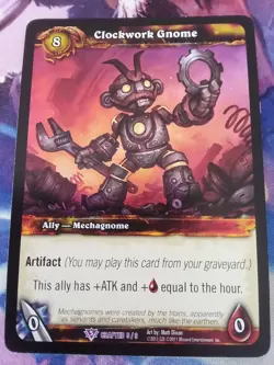 WOW TCG - Epic - Clockwork Gnome - LP - Image 1