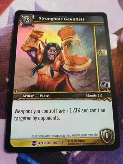 WOW TCG - Epic - Foil - Stronghold Gauntlets - LP - Image 1