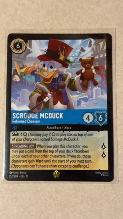 Scrooge McDuck - Reformed Ebenezer Legendary 152/204 Winterspell Lorcana L23 - Image 1