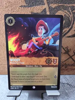Woody - Waiting for a Friend 3/204 Wilds Unknown Cold Foil - Image 1