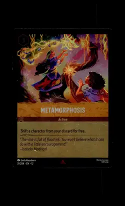 Metamorphosis 31/204 Rare Wilds Unknown Lorcana Cold Foil Near Mint - Image 1