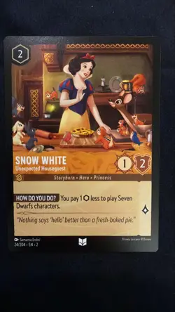 Snow White - Unexpected Houseguest 24/204 Rise of the Floodborn Lorcana NM - Image 1