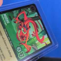 COLD FOIL Lorcana Mushu Stealthy Dragon Legendary 97/204 EN Attack Of The Vine - Image 2